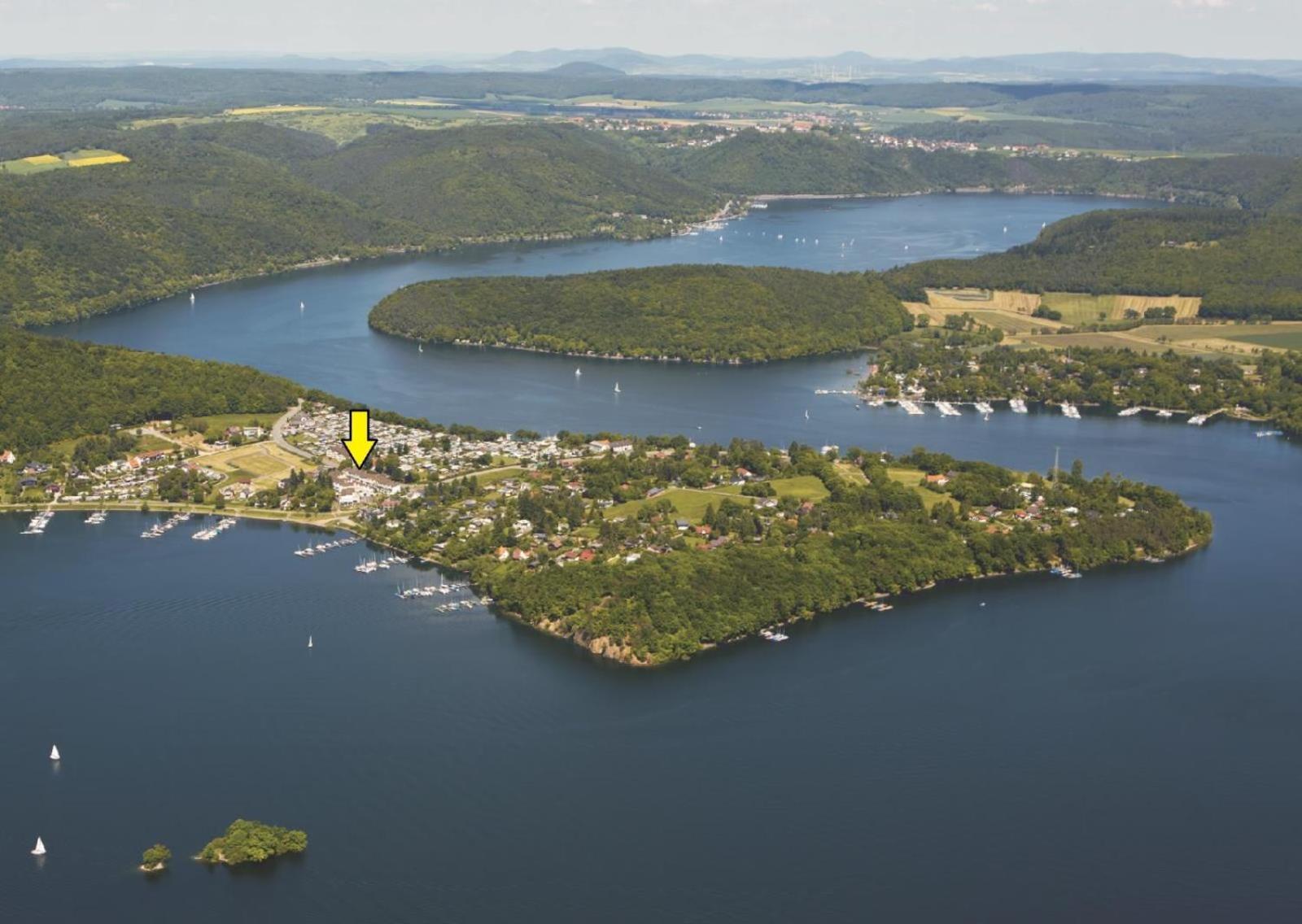 Gemutliche 93M2Fewo Mit 2 Schlafzimmern Und Seitlichem Seeblick Vom Balkon Scheid  Kültér fotó