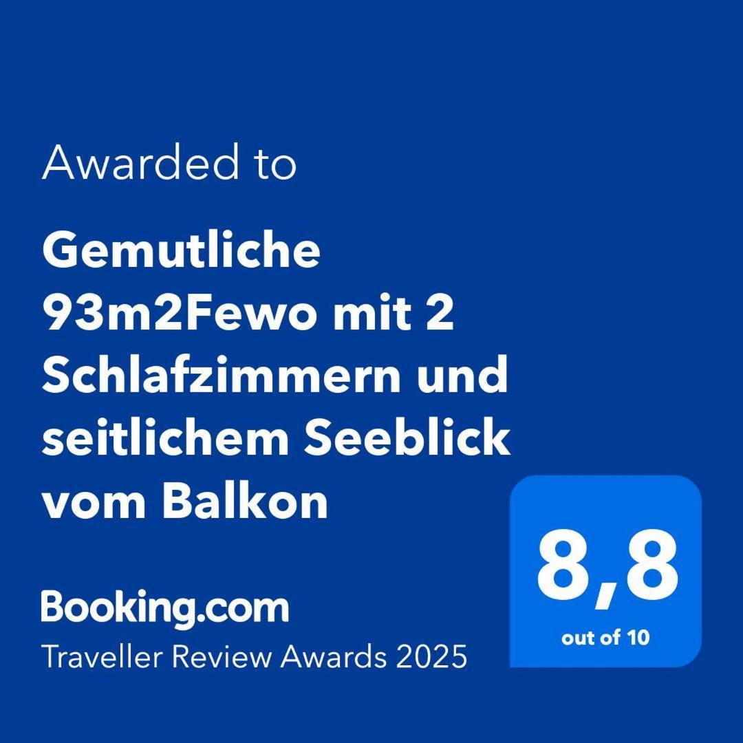 Gemutliche 93M2Fewo Mit 2 Schlafzimmern Und Seitlichem Seeblick Vom Balkon Scheid  Kültér fotó
